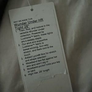 lululemon Wunder Under HR Tight 28”